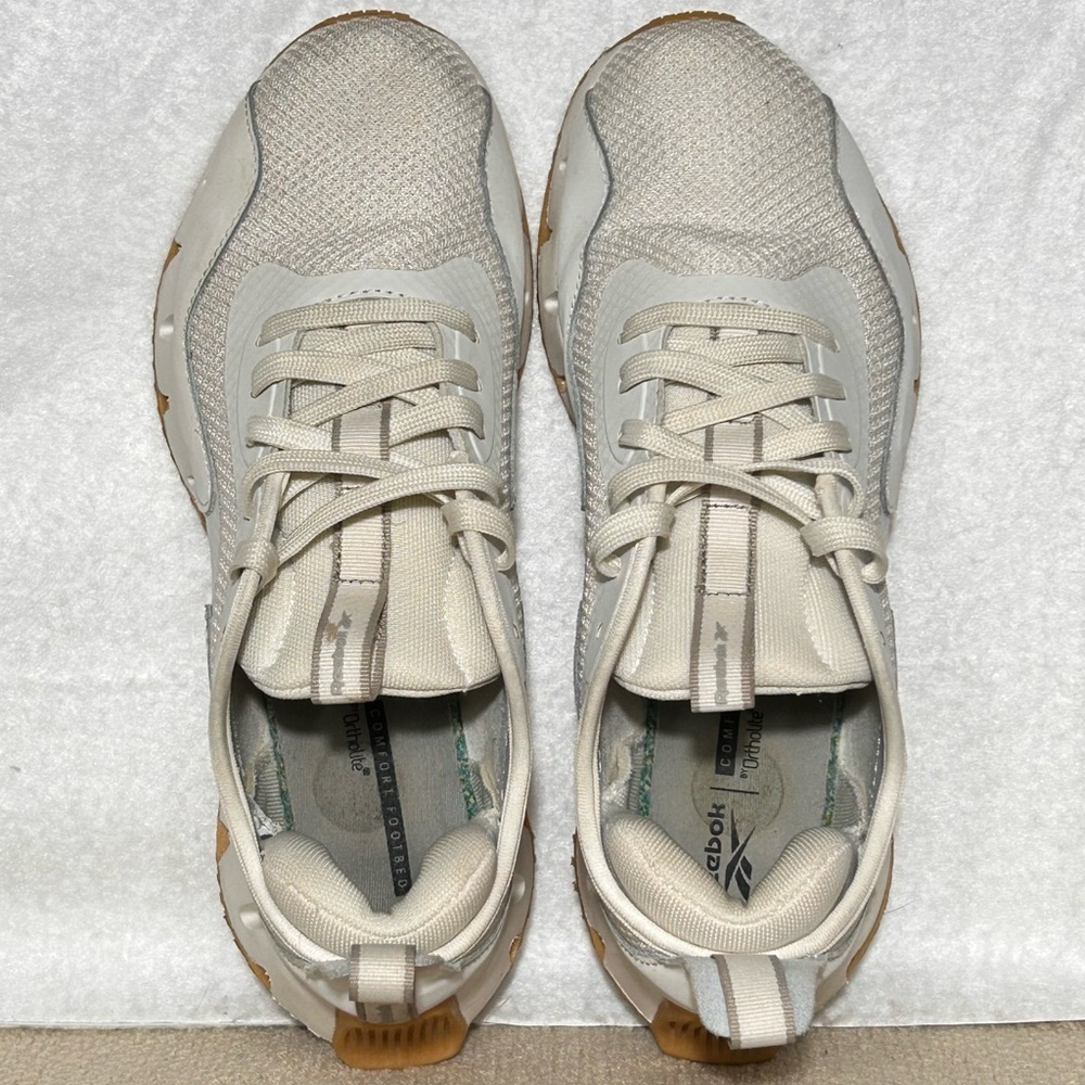 Reebok Womens White Zig Dynamica Running Athletic Sneakers Shoes SZ US 9 - Picture 5 of 11